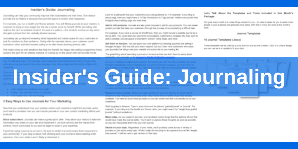 FE – Easy AI Niche Journals - WarriorPlus - Succeed With Content Blog
