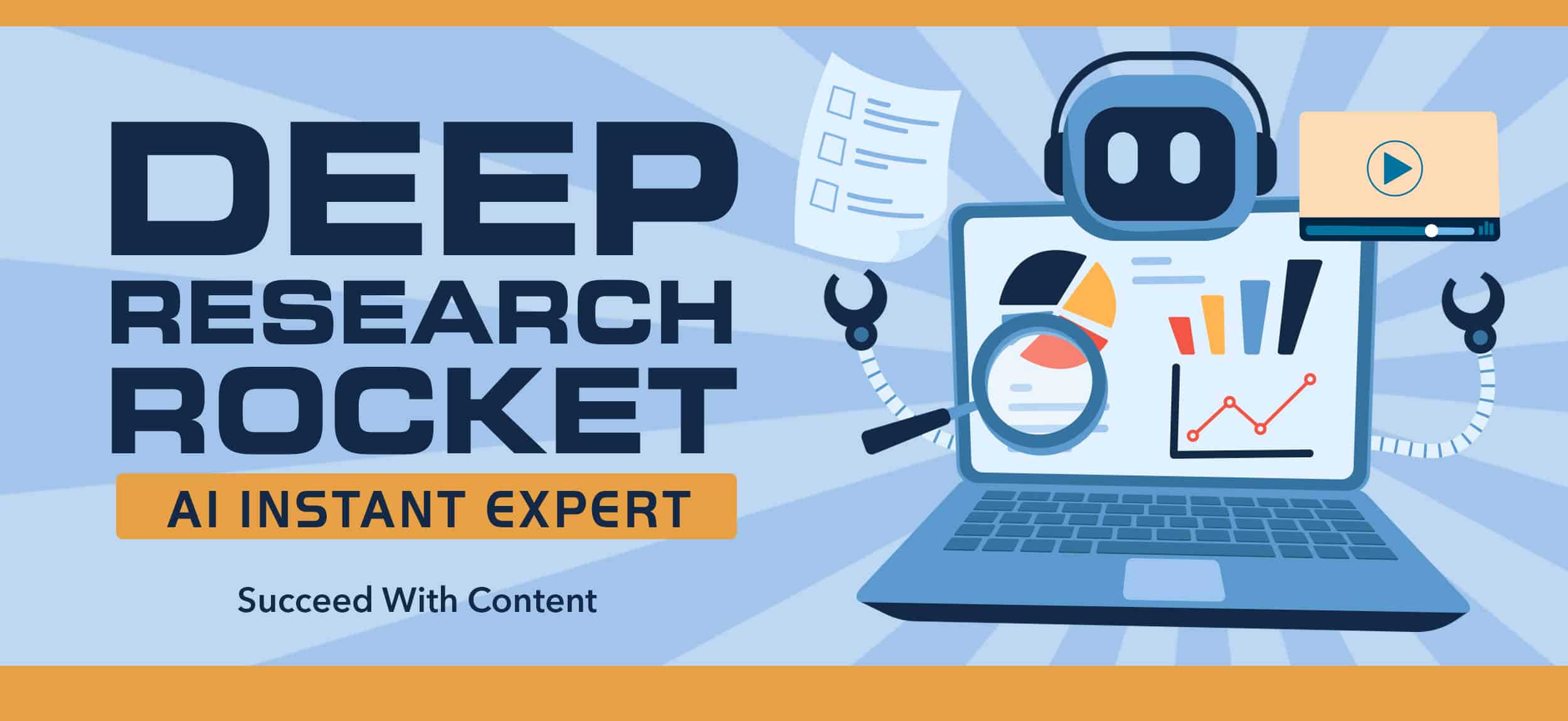 Deep Research Rocket Banner