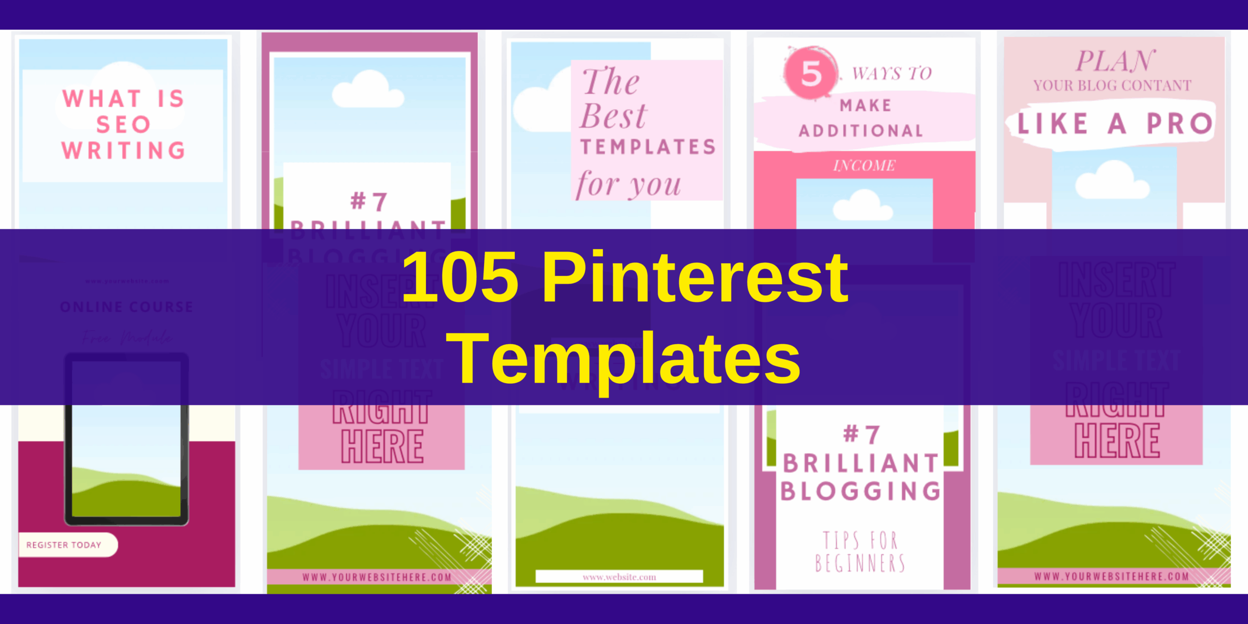 105 Pinterest Templates