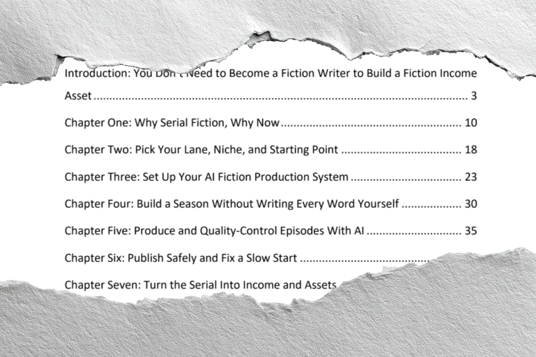 Serial Fiction FE guide sneak