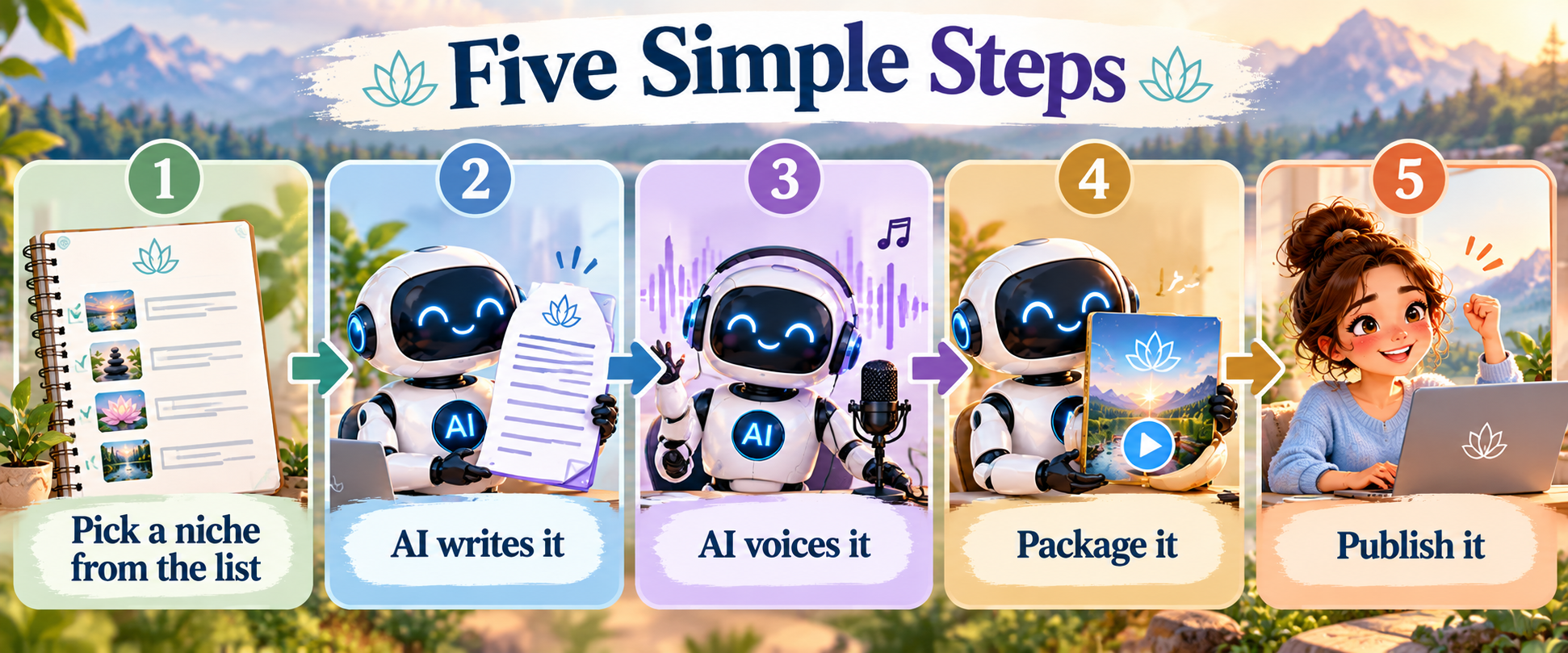 Five Simple Steps to Meditation Products