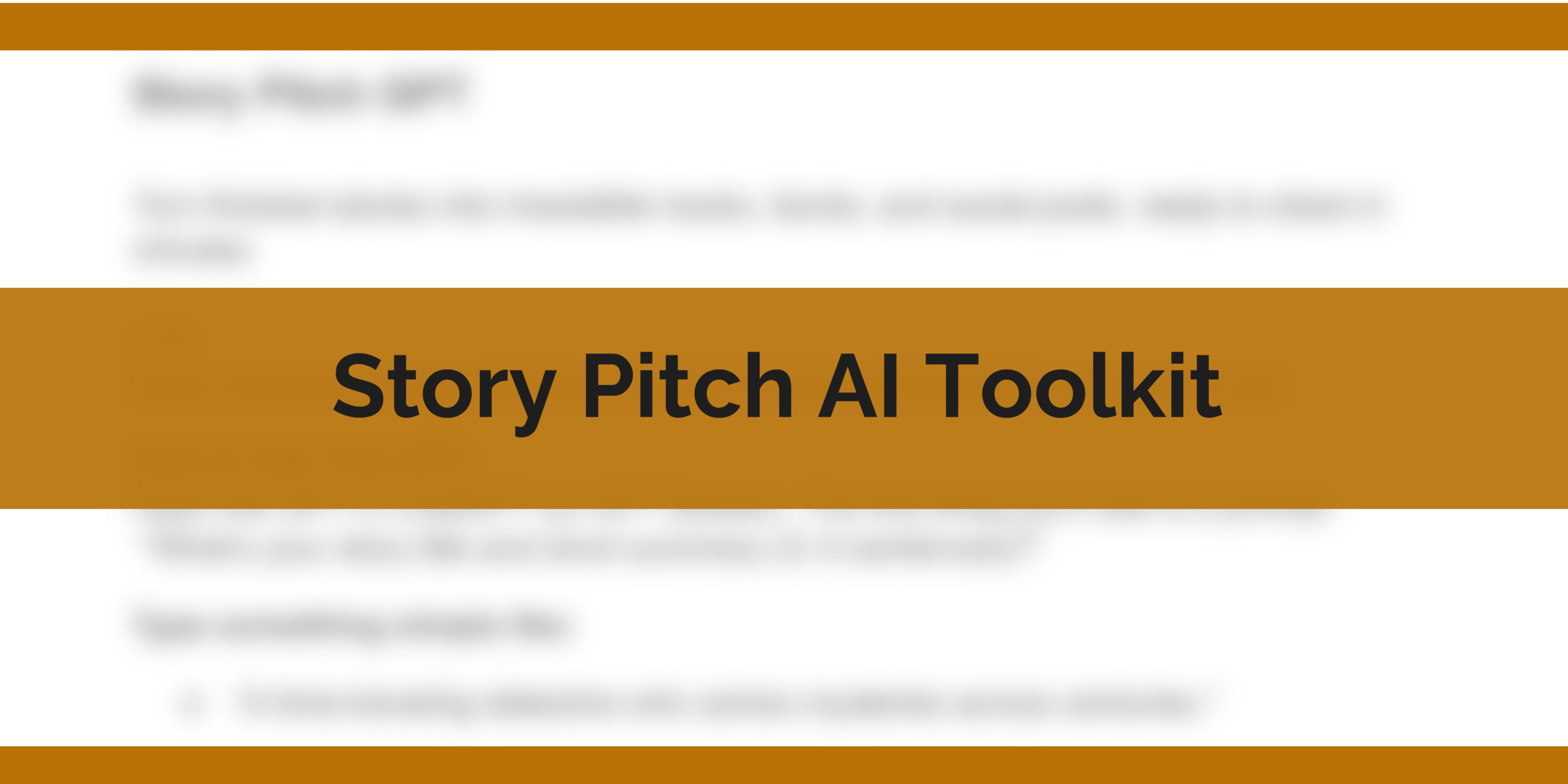 Story Pitch GPT