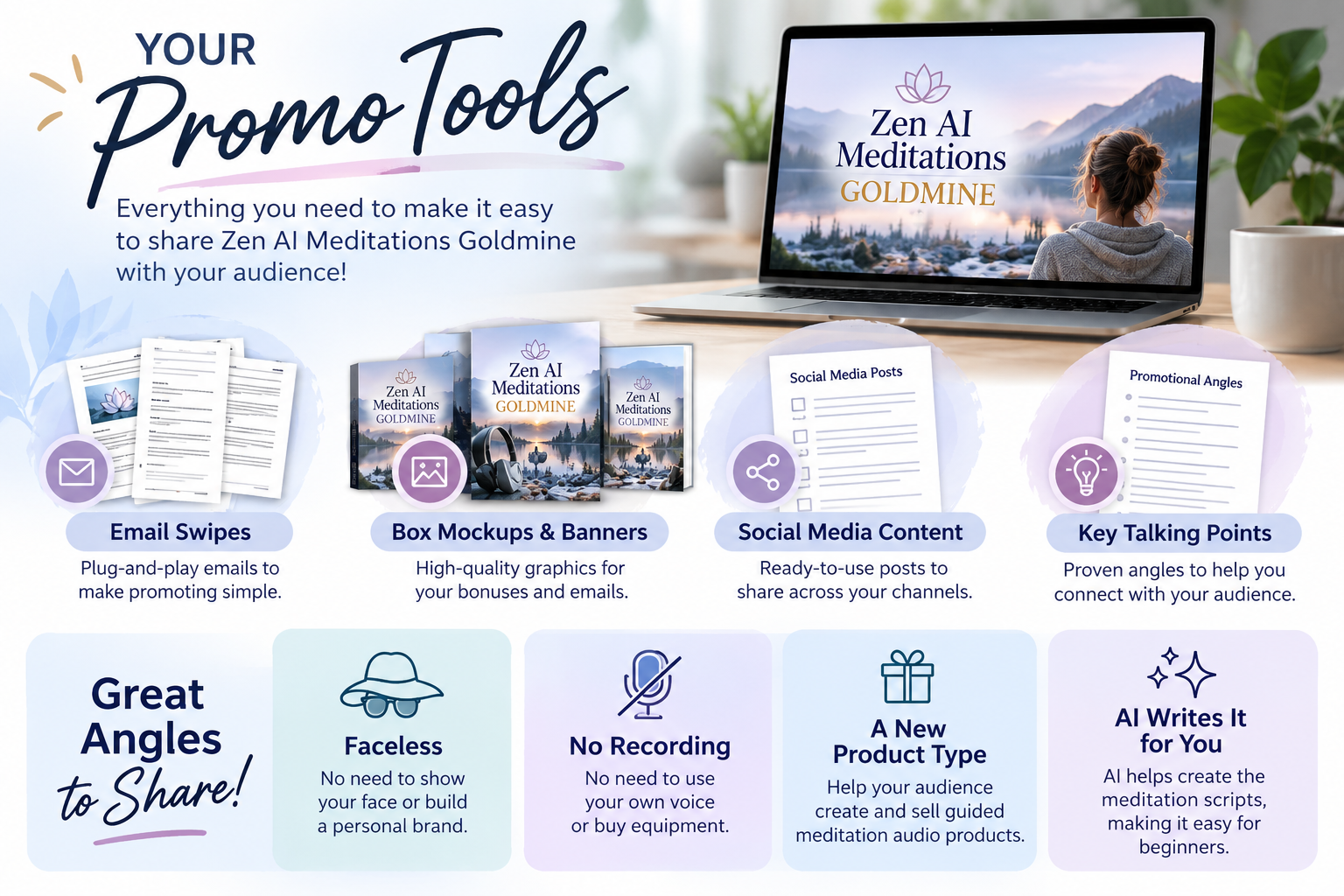Zen AI Meditations Promo Toolkit